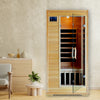 HeatWave Buena Vista 1-2 Person Hemlock Infrared Sauna with 4 Carbon Heaters